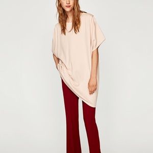 Oversized dress with shoulder darts